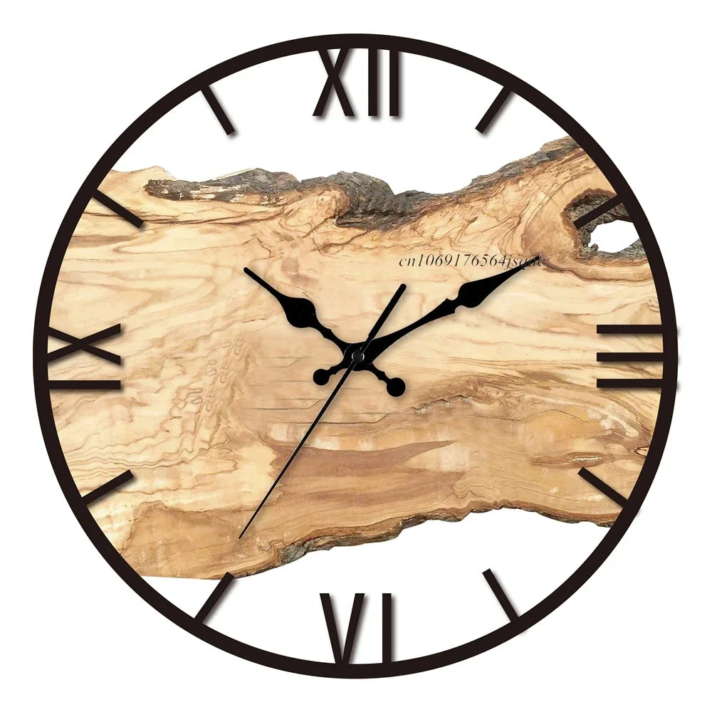 Horloge murale transparente