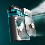 Rafraîchisseur d'Air Portable 3-en-1 avec Humidificateur et Veilleuse LED