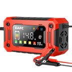 Chargeur de Batterie Intelligent 12V 6A – Pour Voiture, Moto et Bateau avec Protections Automatiques et Écran LCD
