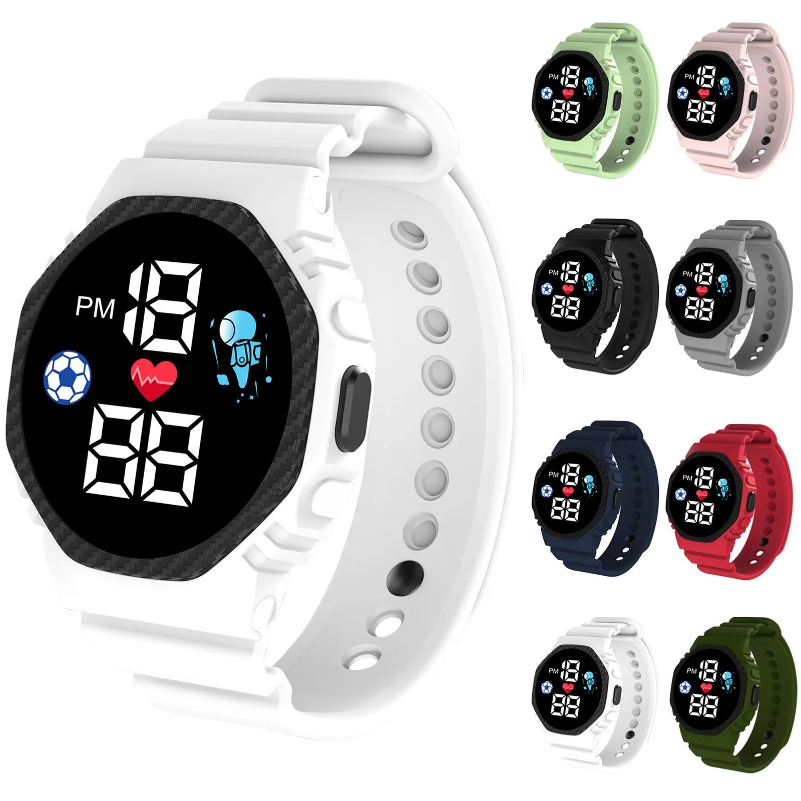 Montre Digitale Enfant – Résistante, Étanche & Confortable