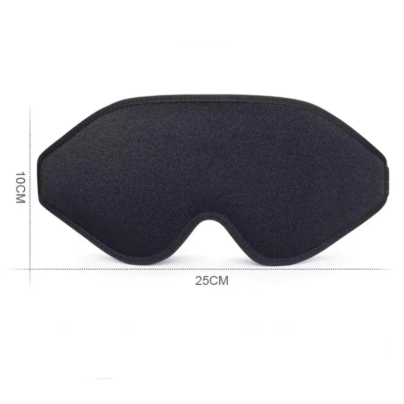 Masque de Sommeil Ergonomique 3D — Mousse à Mémoire de Forme & Occultation Totale