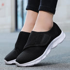 Chaussures Ergonomiques Confort Pieds Larges & Sensibles — Maille Respirante & Fermeture À Scratch Ajustable