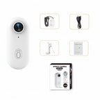 Mini Caméra de Sport  Ultra-Compacte – Étanche 30m, Connexion WiFi et Fixation Magnétique Mains Libres