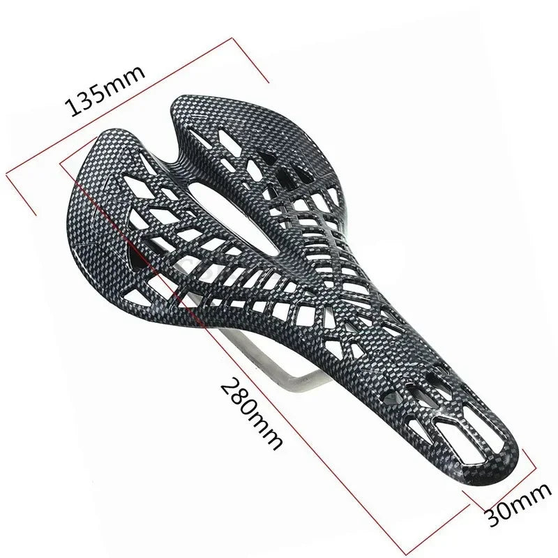 Selle de Vélo Ergonomique à Suspension Intégrée – Ultra-Ventilée 69 Trous, Châssis Chrome-Molybdène Allégé