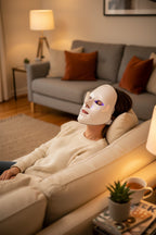 Kabellose LED-Lichttherapie-Gesichtsmaske mit 7 Farben – Wiederaufladbar & Phototherapie-Behandlung