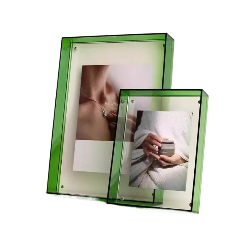 Cadre photo transparent au design minimaliste moderne