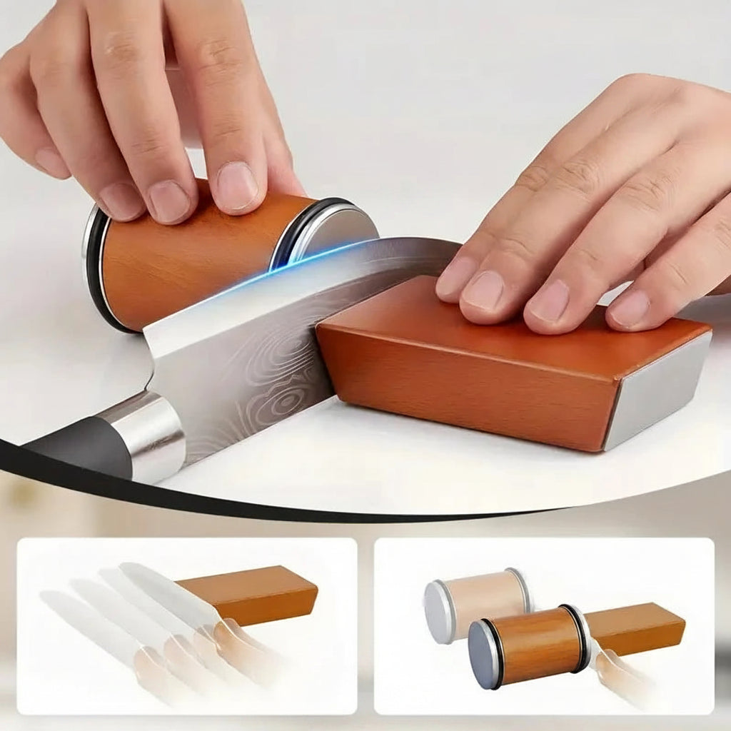 Affûteur de couteaux professionnel avec rouleau diamanté