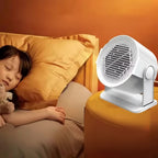 Mini Electric Space Heater (380W) - Fast Heating & Overheat Protection for Office and Home