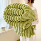 Couverture d'hiver chaude en peluche douce