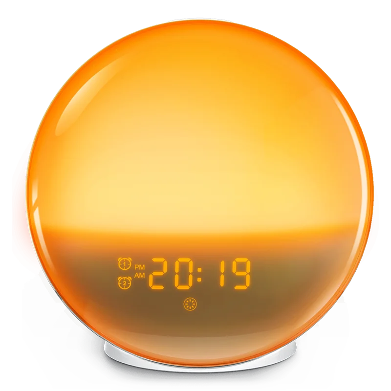 Réveil Lumineux Éducatif - Simulateur de Lever du Soleil et Veilleuse