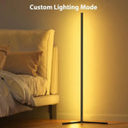 Lampadaire LED d'Angle RGB Smart — Éclairage d'Ambiance Synchronisation Musique & Contrôle Application (Salon, Chambre, Gaming)
