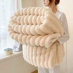 Couverture d'hiver chaude en peluche douce