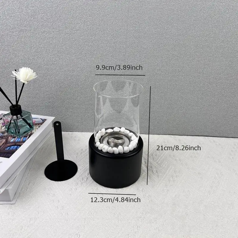 Cheminée de table portable pour une ambiance moderne
