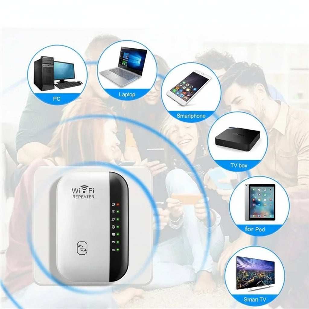 WLAN-Repeater 300 Mbit/s (2,4 GHz) – Signalverstärker & Access Point