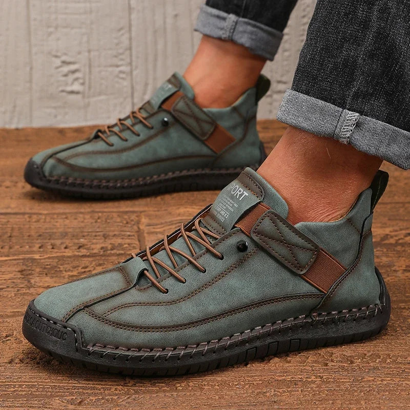 Baskets confortables pour femmes | Semelle amortissante et ajustement par sangle velcro réglable | Chaussures de marche légères et respirantes faciles à enfiler. Style moderne.