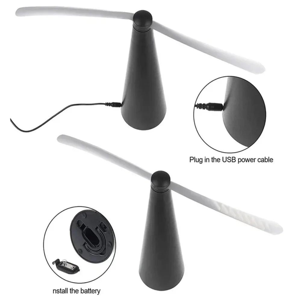 Ventilateur Répulsif Anti-Mouches & Moustiques Sans Fil – Protection de Table