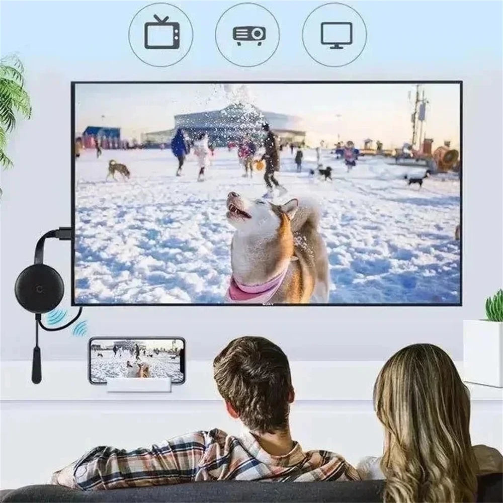 Clé TV Connectée – Récepteur Vidéo Wi-Fi 1080P Haute Définition