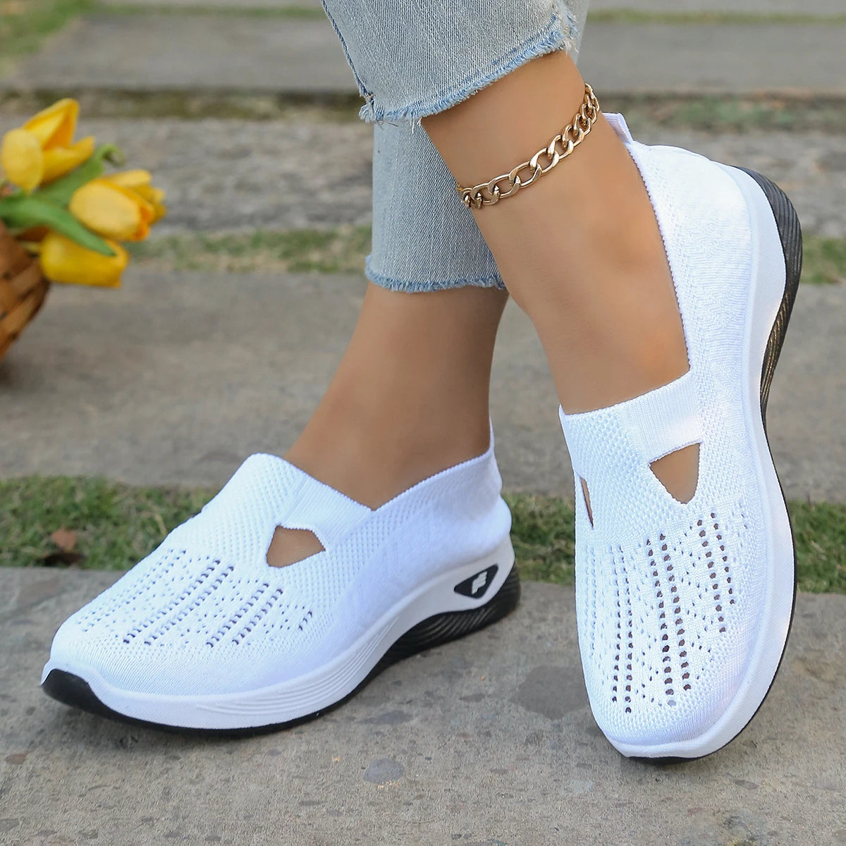 Chaussures de Marche en Maille pour Femmes - Grand Confort à Coussin d'Air
