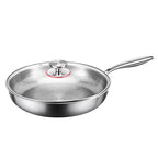 Poêle à frire antiadhésive en titane martelé, compatible avec les plaques à induction et la cuisine quotidienne