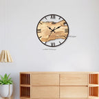 Horloge murale transparente