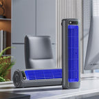 Ventilateur Compact Sans Fil 2-en-1 – Fixation Murale ou Posé avec 3 Vitesses et Mode Silencieux
