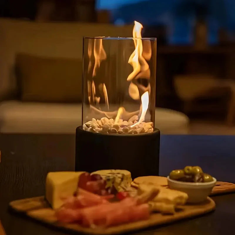 Cheminée de table portable pour une ambiance moderne