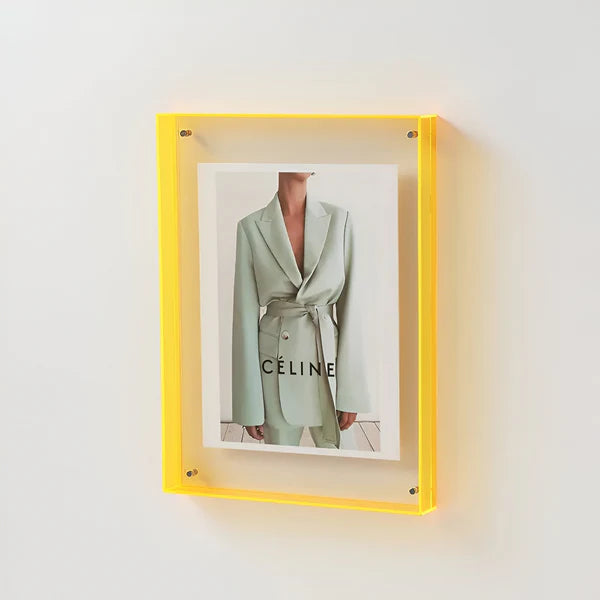 Cadre photo transparent au design minimaliste moderne