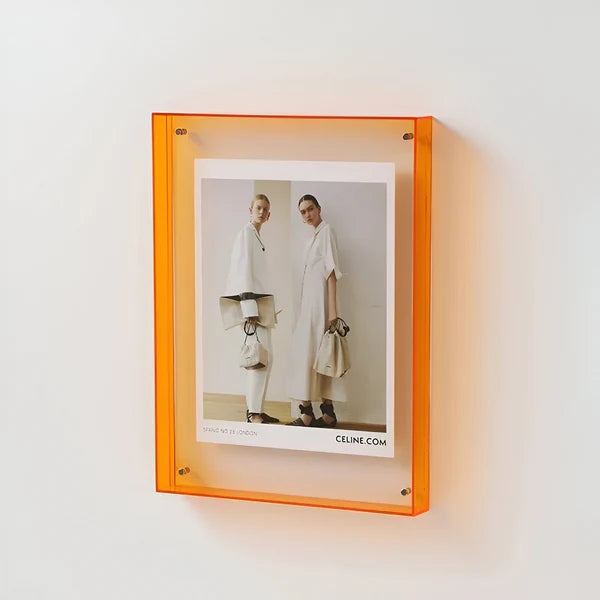 Cadre photo transparent au design minimaliste moderne