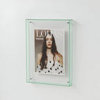 Cadre photo transparent au design minimaliste moderne