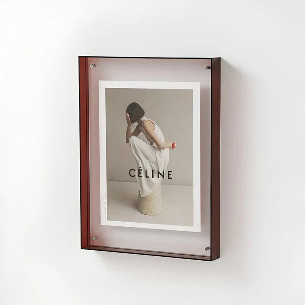 Cadre photo transparent au design minimaliste moderne