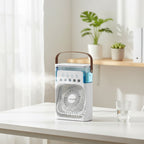 Rafraîchisseur d'Air Portable 3-en-1 avec Humidificateur et Veilleuse LED